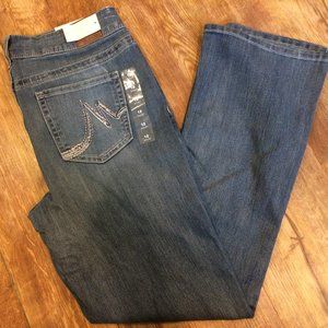 Maurices Jeans slim boot cut mid rise 12 short BTS